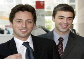 Larry Page et Sergey Brin, fondateurs de Google
